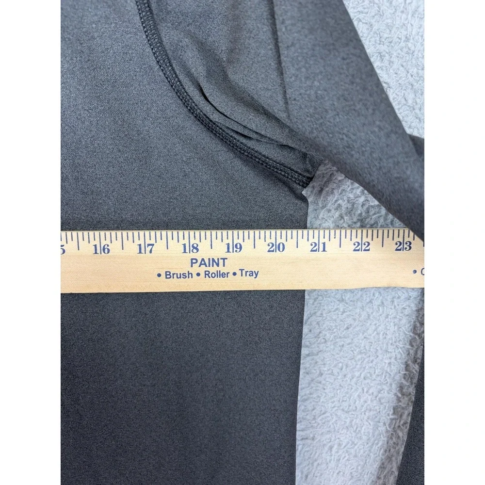 North Face FlashDry Pullover Mens M Golf Gray 1/4 Zip Long Sleeve Top Athletic